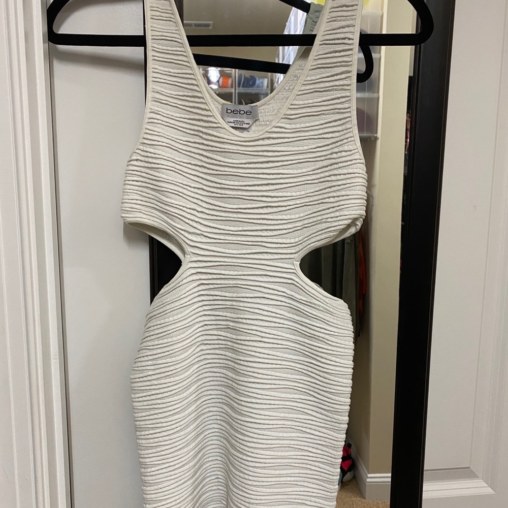 Bebe all white dress